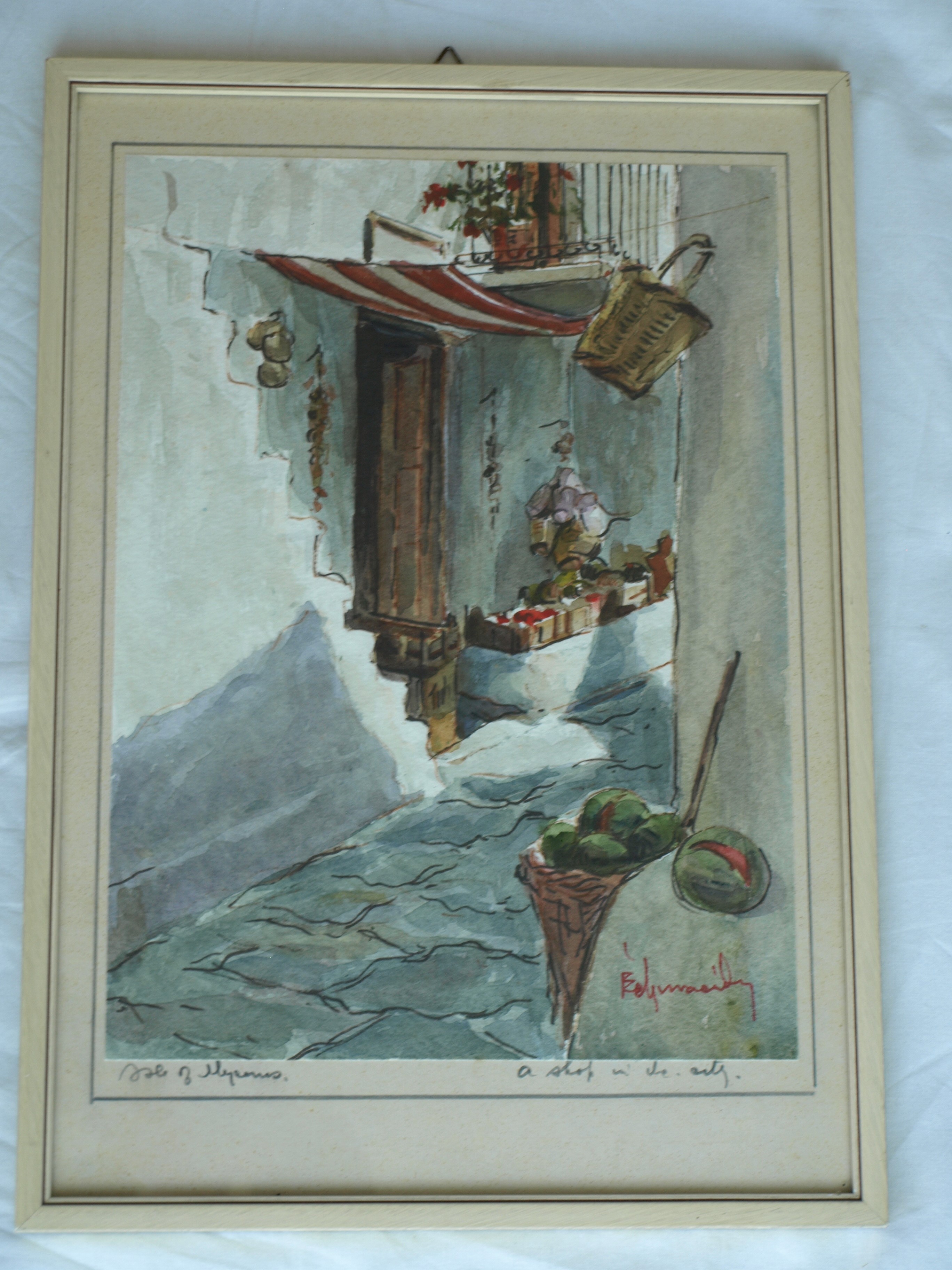 Niet of onleesbaar gesigneerd - 2 Aquarellen , gesigneerd & ingelijst – Engelse kunstenaar? kopen? Bied vanaf 1!