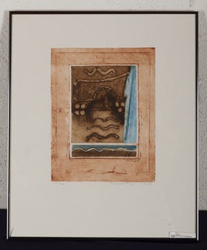 Jan Montyn - Tibet source du Mekong - 20/30 - 1996 - kleurenets op papier kopen? Bied vanaf 20!