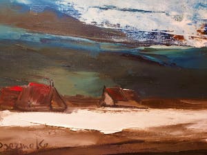 Paul Permeke - landschap met boerderijen kopen? Bied vanaf 695!