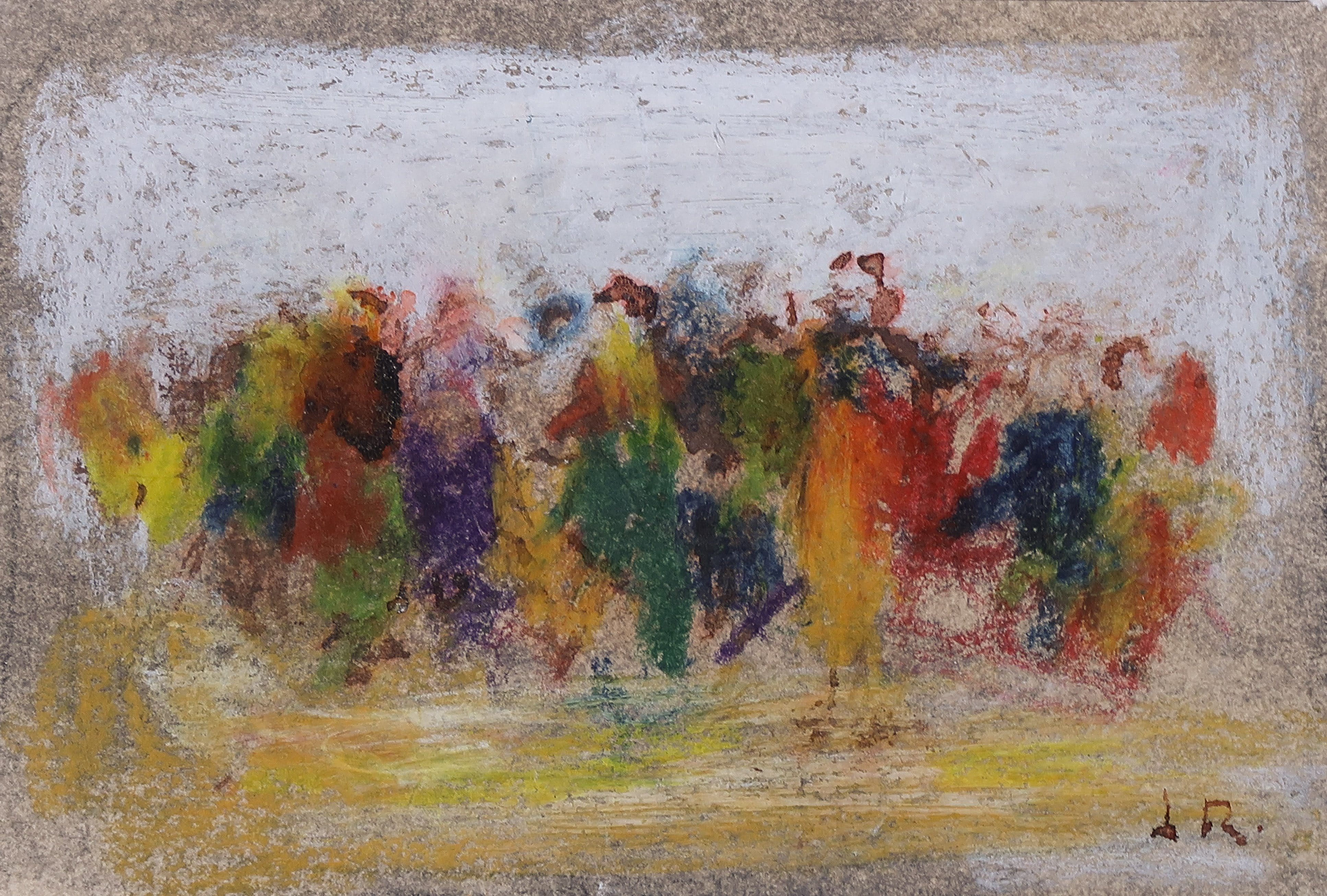 Jan Rijlaarsdam - Krijttekening, Zonder titel  verkocht voor € 70!