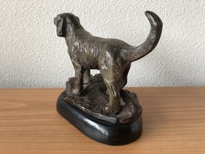 Brons (Onbekend) - Prachtig bronzen beeld van een hond. kopen? Bied vanaf 35!