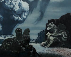 Carel Willink - Litho: De eeuwige schreeuw (keurig ingelijst, in zeer goede staat) kopen? Bied vanaf 595!