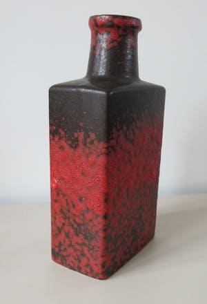 Scheurich Keramik - Rood zwart Fat Lava Flesvaas model 281-30 kopen? Bied vanaf 27!