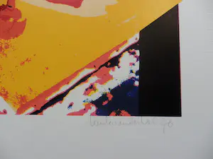 Karel Appel - Proefzeefdruk SUNDAY (uit 1976) Ongesigneerd. kopen? Bied vanaf 95!