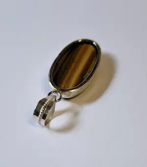 Nieuw Grote tijgeroog hanger 925 zilver kopen? Bied vanaf 55!