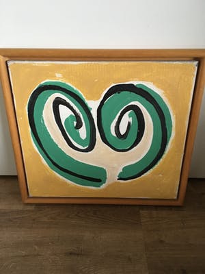 Zita Theelen - Acryl op karton ‘85 I ‘ ingelijst kopen? Bied vanaf 20!