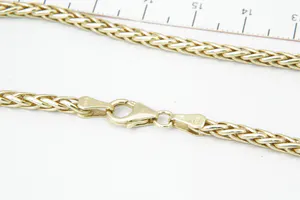 Elegant geel-gouden unisex collier/ketting - Vossestaart schakels - lengte 50cm kopen? Bied vanaf 270!