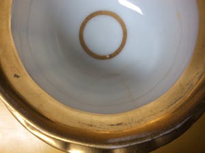 Niet of onleesbaar gesigneerd - Verguld theekopje met schotel, 1840 kopen? Bied vanaf 10!