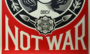 Shepard Fairey - Make Art Not War kopen? Bied vanaf 1!