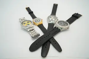 57 -  Diveren Stalen Unisex polhorloges met band van het merk Swatch kopen? Bied vanaf 20!