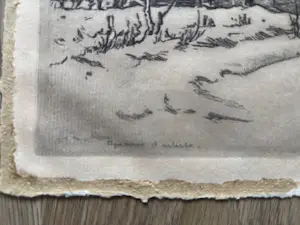 Toon de Jong - Winterlandschap met boerderij met zicht op Laren (?) kopen? Bied vanaf 45!