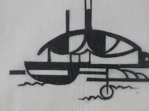 Niet of onleesbaar gesigneerd - 'Brug'-landschap - Houtsnede kopen? Bied vanaf 1!