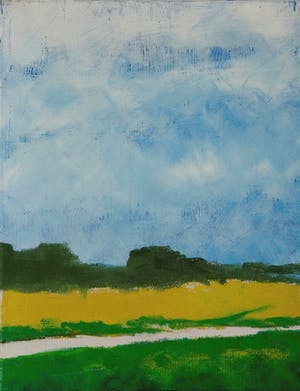 Hans Geernaert - Eierlandse polder - 1977 - olieverf op doek - BKR Amsterdam kopen? Bied vanaf 20!