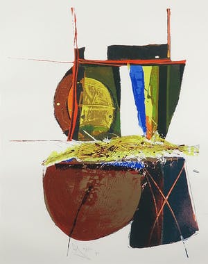 Arty Grimm - Zeefdruk, Zonder titel - Ingelijst kopen? Bied vanaf 35!