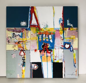 Kantcho Kanev - zonder titel op paneel kopen? Bied vanaf 110!