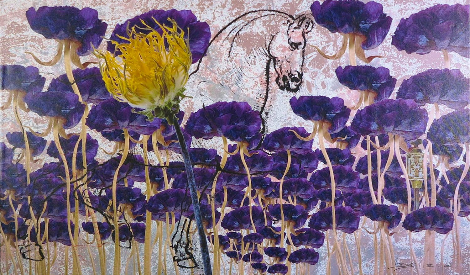 Mark Verdoes - Fotocollage (gedrukt) op doek, La Cavalleria di Fiores kopen? Bied vanaf 50!