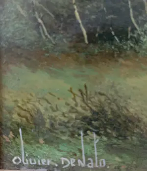 Olivier Denato - Geanimeerd landschap met boerenvrouwen kaufen? Bieten Sie von 180!