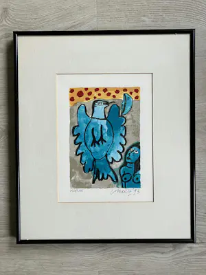 Corneille - Unieke serie van 6 Corneille zeefdrukken (zelfde oplage en net ingelijst) kopen? Bied vanaf 800!