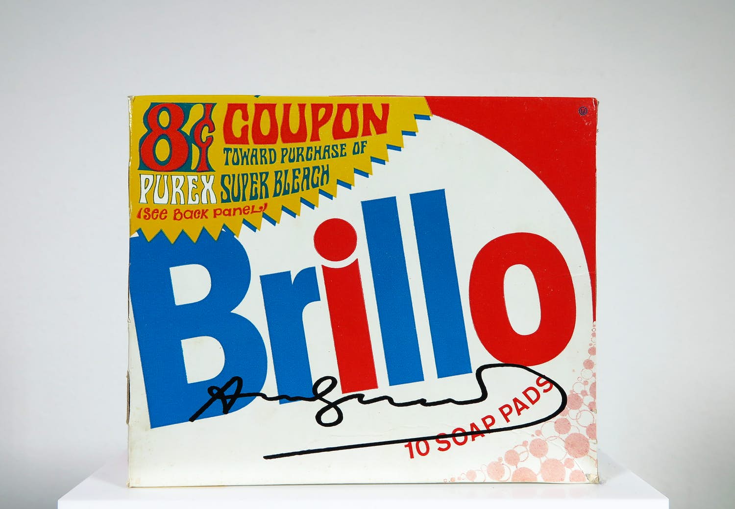 Andy Warhol - Handgesigneerde Brillo-box verkocht voor € 1!