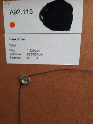 Frank Rosen - TAHITI, kleine oplage van 65 ! kopen? Bied vanaf 40!