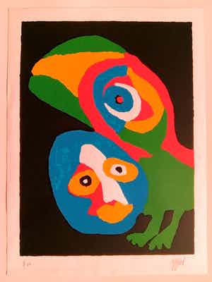 Karel Appel - Untitled verkocht voor € 250!