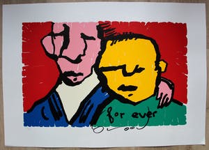 Herman Brood - grote zeefdruk: For ever (Friends) kopen? Bied vanaf 375!