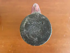 Mobach Keramiek - Rode-grijze Kunstaardewerken vaas kopen? Bied vanaf 30!