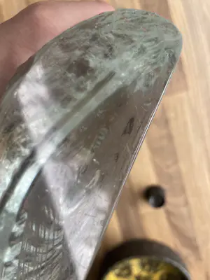 Maleras Sweden - Grote vintage ijsblok glazen object met afbeelding beer en bergen kopen? Bied vanaf 20!