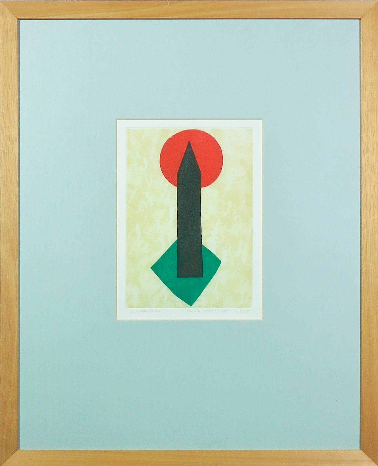 Harrie Gerritz - Aquatint, Zwarte toren - Ingelijst verkocht voor € 40!