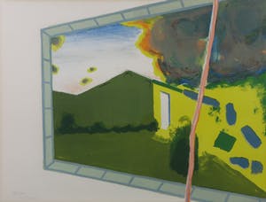 Roger Raveel - Zeefdruk, Onweder - Ingelijst kopen? Bied vanaf 400!