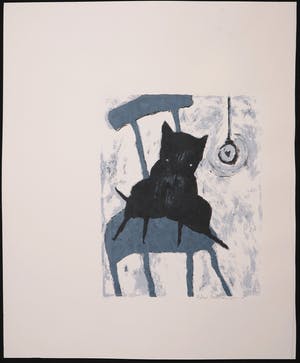 Peter Bastiaanssen - Zeefdruk, Black Cat kopen? Bied vanaf 1!