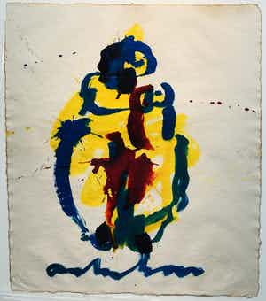 Anton Heyboer - Anton in de armen van zijn Baboe verkocht voor € 225!