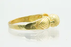 53 - Fraai bewerkte geel-gouden 18 krt ronddraaiende bal ring. kopen? Bied vanaf 390!