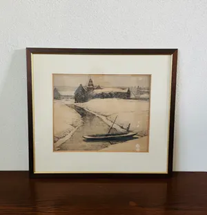 Willem Witjens - Boerenhoeve met bootje in winter kopen? Bied vanaf 1!