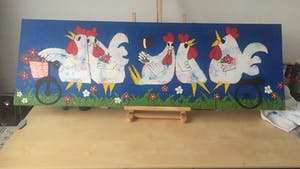 Miriam Slaats - Vrolijke Kippen. kopen? Bied vanaf 1!