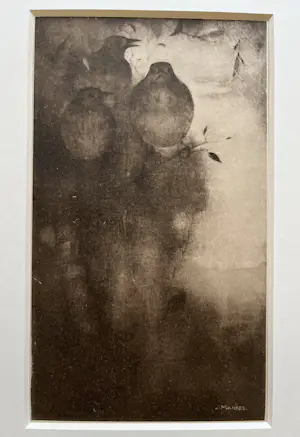 Jan Mankes - Originele Heliogravure Lijsters in Avondschemering 1923 kopen? Bied vanaf 110!