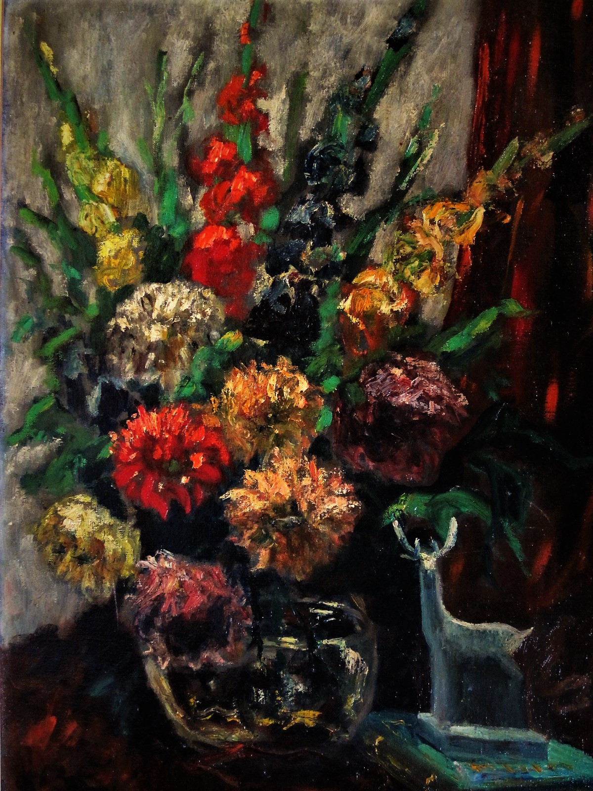 Joop Joosten - Indrukwekkend in 1946 geschilderd gevarieerd Bloemstilleven gesigneerd kopen? Bied vanaf 1!