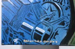 Willem Verburg - Gemengde techniek op groot doek, Worlds apart (Groot) kopen? Bied vanaf 150!