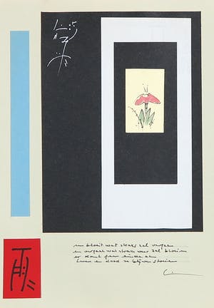 Leon Savelsberg - Gemengde techniek op papier, Zonder titel kopen? Bied vanaf 1!