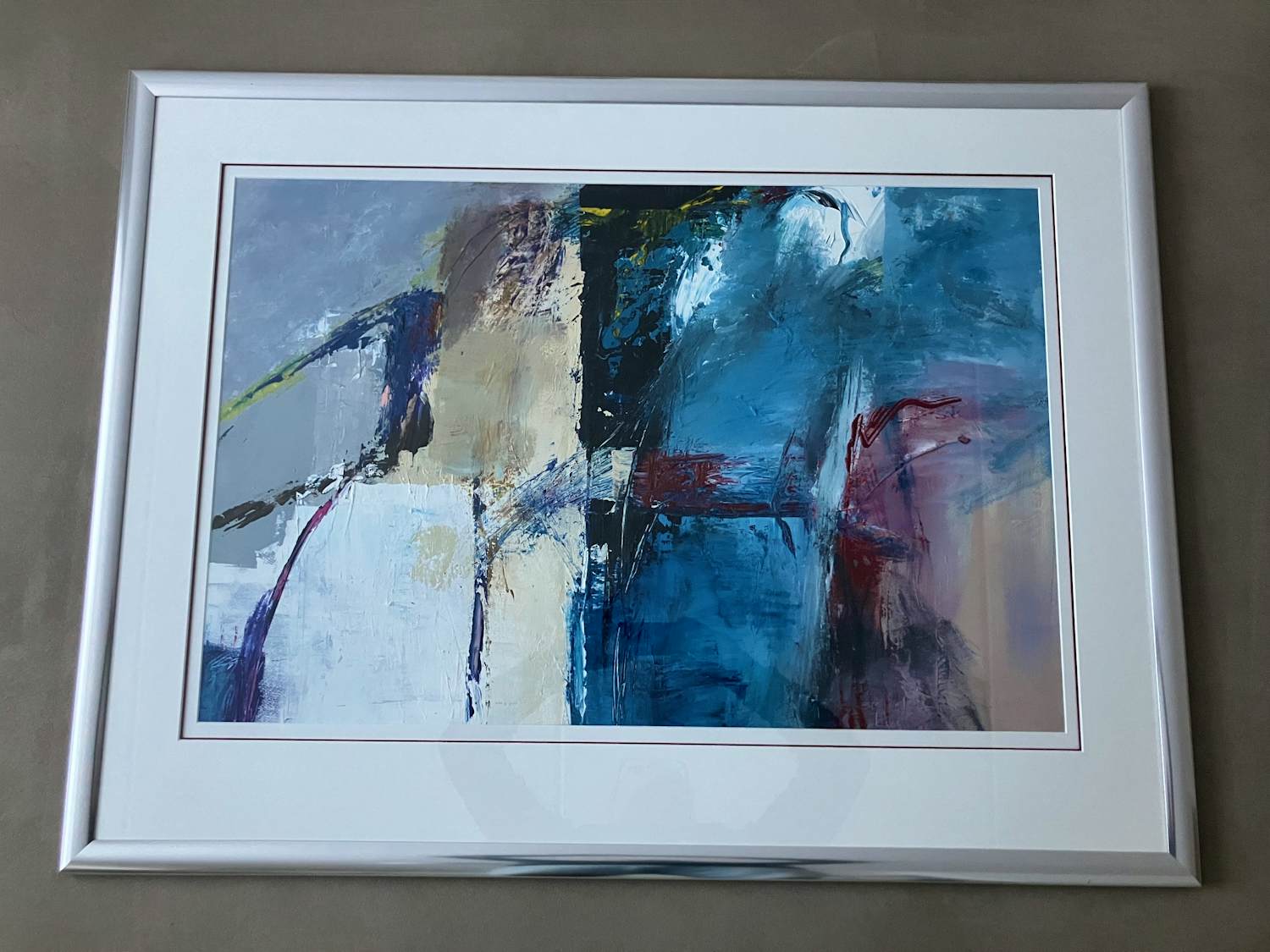 Paula Evers - Rood - blauw - donker midden kopen? Bied vanaf 150!