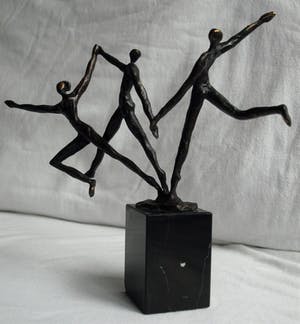 Brons (Onbekend) - Bronzen beeldje , “De dansers“ kopen? Bied vanaf 1!