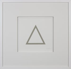 Sol LeWitt - Zeefdruk uit de serie 'Five Geometric Figures in Five Colors' - Ingelijst kopen? Bied vanaf 450!