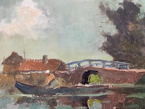 Frans Hoos - Hollands waterlandschap kopen? Bied vanaf 65!