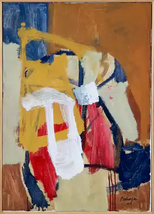 Bruno Pedrosa - Acryl op doek, Abstracte compositie - Ingelijst verkauft für € 240!
