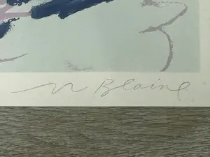 Nell Blaine - Cove with Barge, lithografie kopen? Bied vanaf 75!