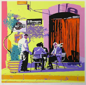 Marco Kooiman - Zeefdruk, Il Gioco di Ferentillo - Ingelijst kopen? Bied vanaf 35!