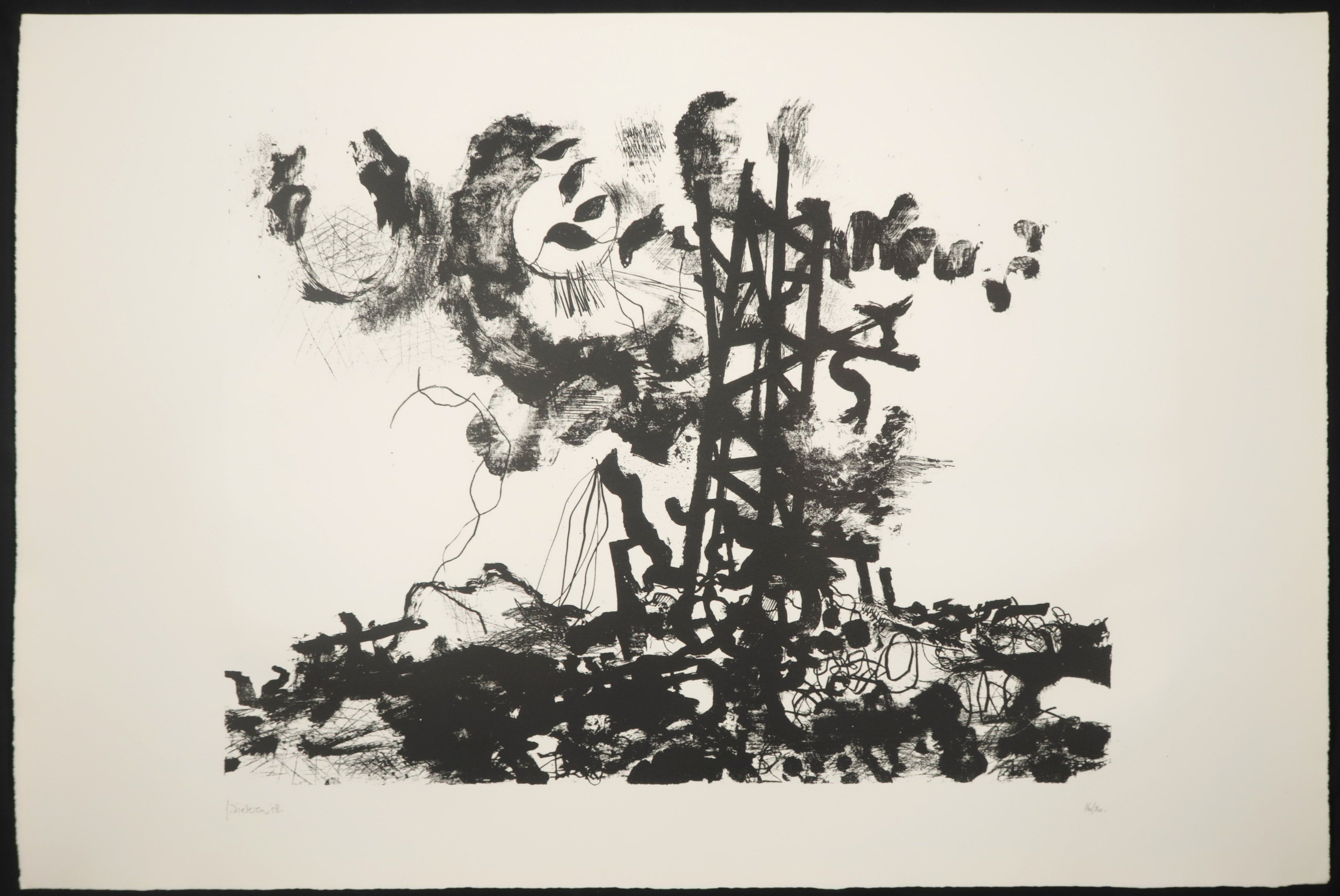 Jef Diederen - Litho, Zonder titel kopen? Bied vanaf 35!