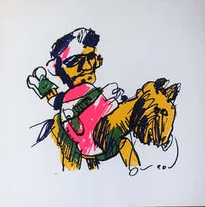 Herman Brood - Man op Paard verkocht voor € 200!