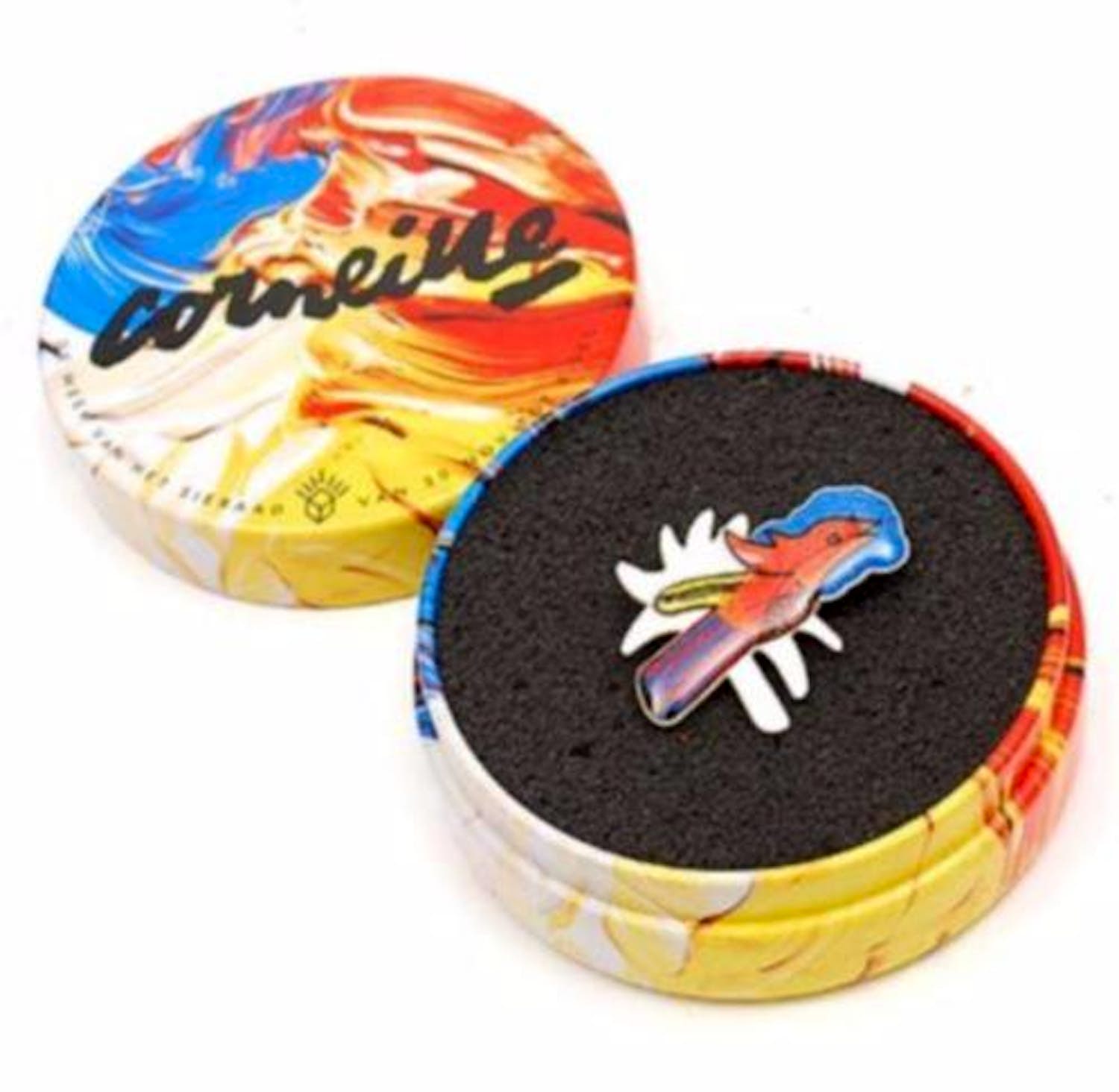 Corneille - Geëmailleerde zilveren designbroche verkocht voor € 49!