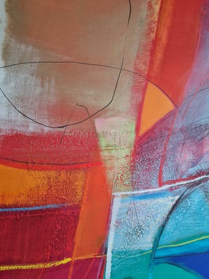 Heleen van der Tuin - Eyecatcher! GROOT (100x150) Abstract olieverf - Galerie Meander 3600€ kopen? Bied vanaf 860!